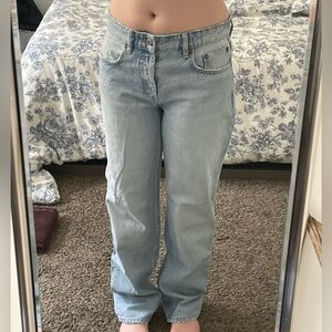 Zara Light Blue Straight-Leg Women’s Jeans